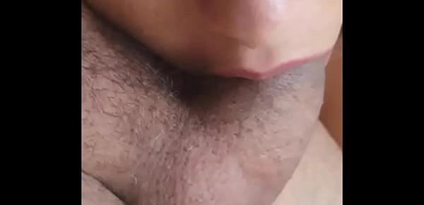  Amatur he puts his cock in her mouth and cums inside
